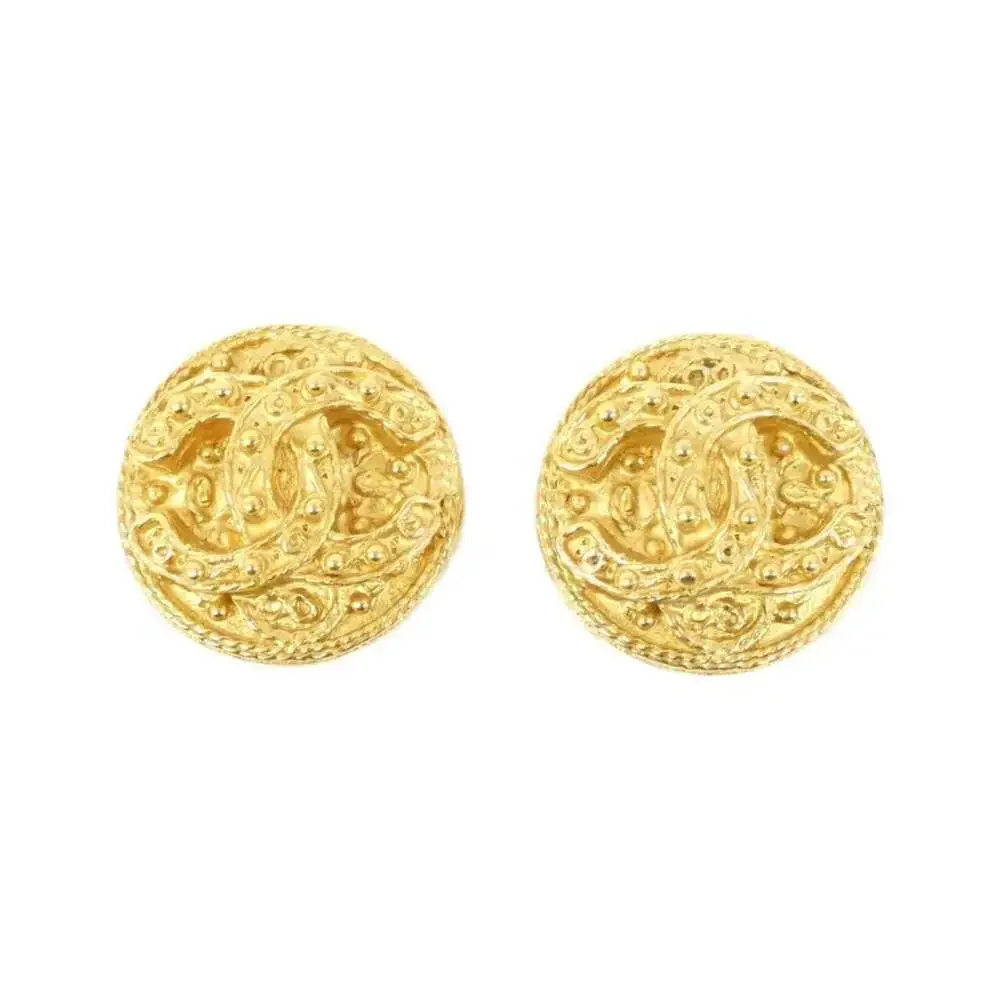 CHANEL Authentic Gold Earrings